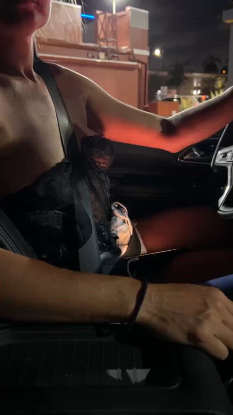 Dropped the girls out in the drive through