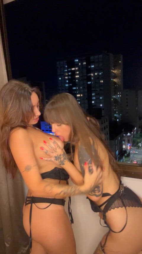 Her boobs are beautiful so I had to suck them