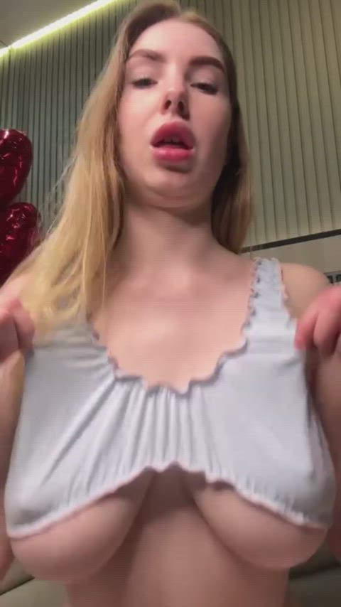 How would you rate my tits today, babe?