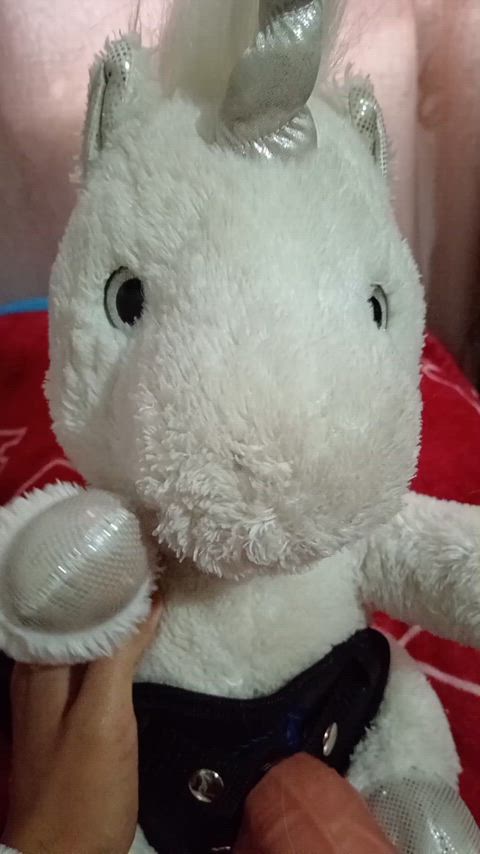Fucking my unicorn plushie
