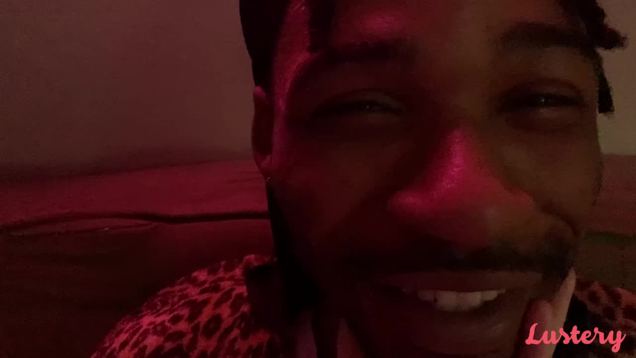 Cute interracial couple's birthday sex.