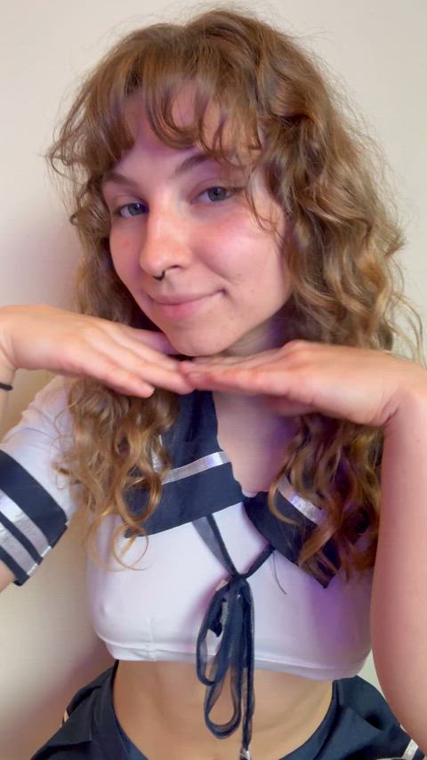 this outfit comes with extra temptation