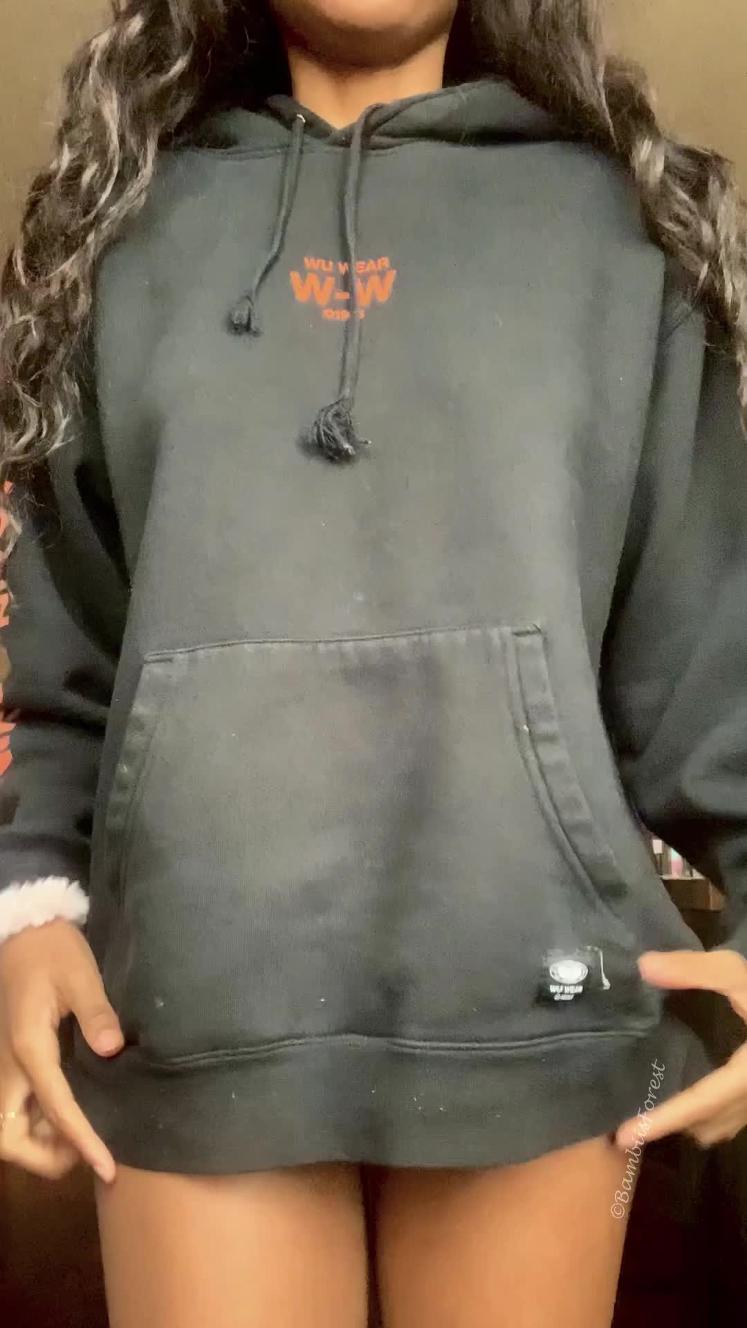 Petite ebony hoodie reveal for you