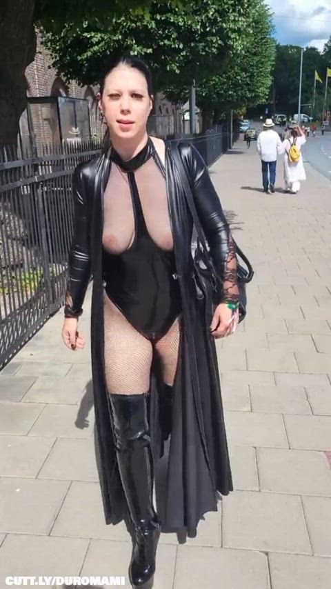 Amateur Boobs Compilation Exhibitionist Flashing Hotwife Public See Through Clothing Voyeur Porn GIF by duromami