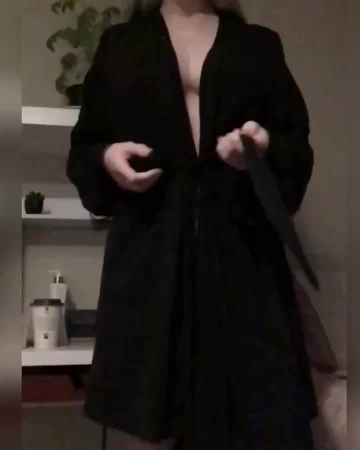Taking off the robe