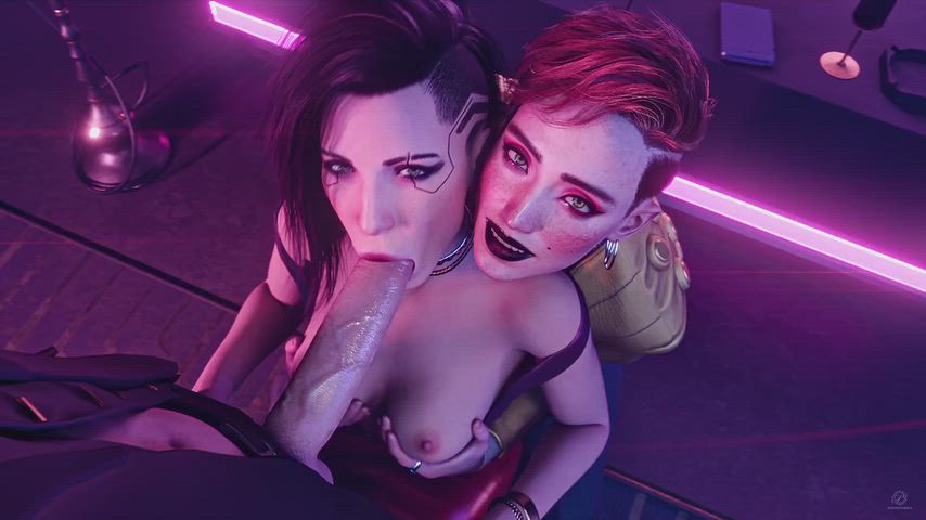 3D Blowjob Rule34 Porn GIF by goobermoosh