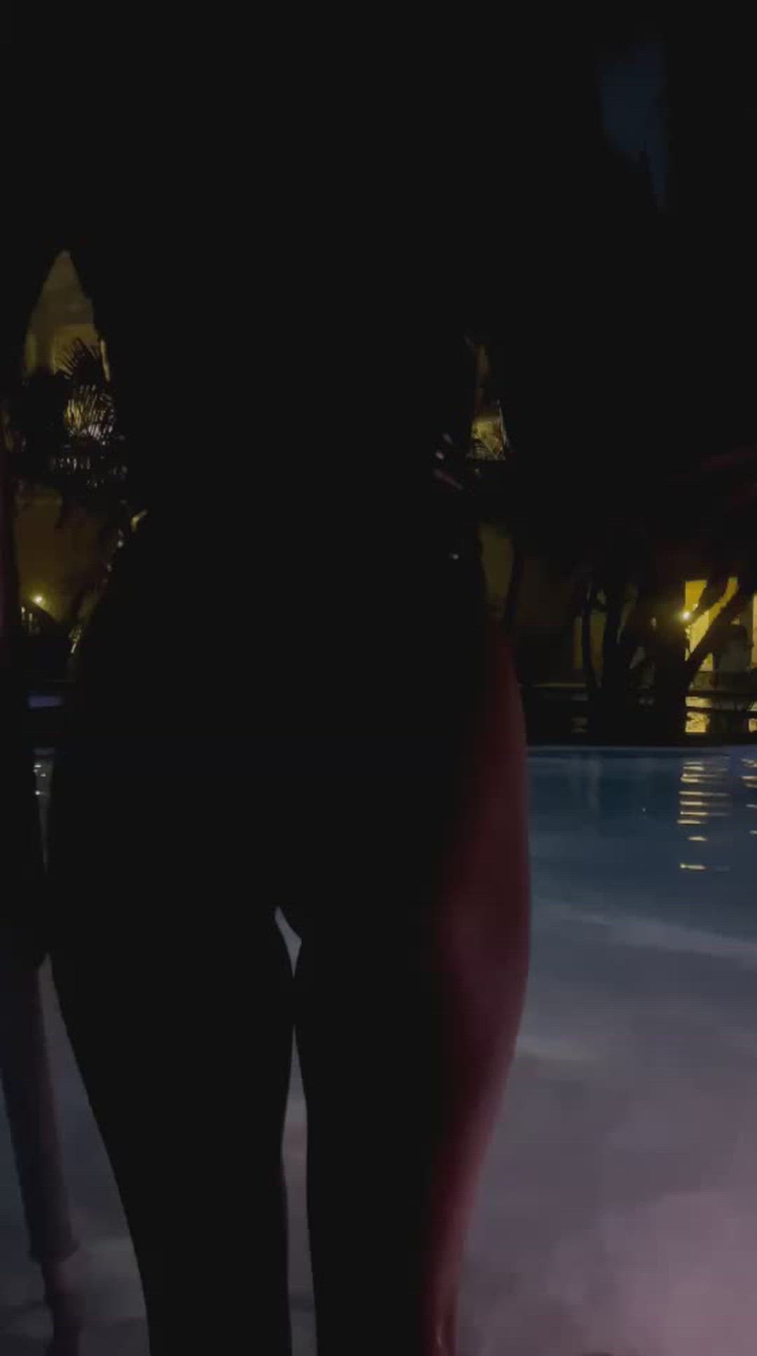 Friend and I stripping then swimming naked at the hotel's pool