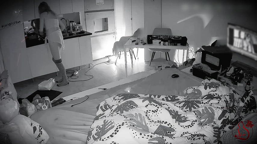 Behind the scene - When the last regular member of my GH arrives for the day, my husband is already at the point where he’s about to go rest. Full video of BTS on https://clips4sale.com/studio/271241/redcatsroom thumbnail