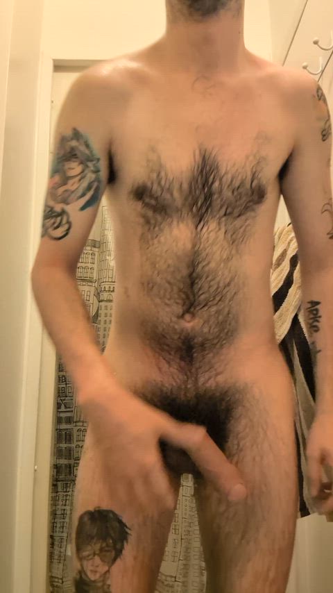 Fresh out the shower to get dirty again