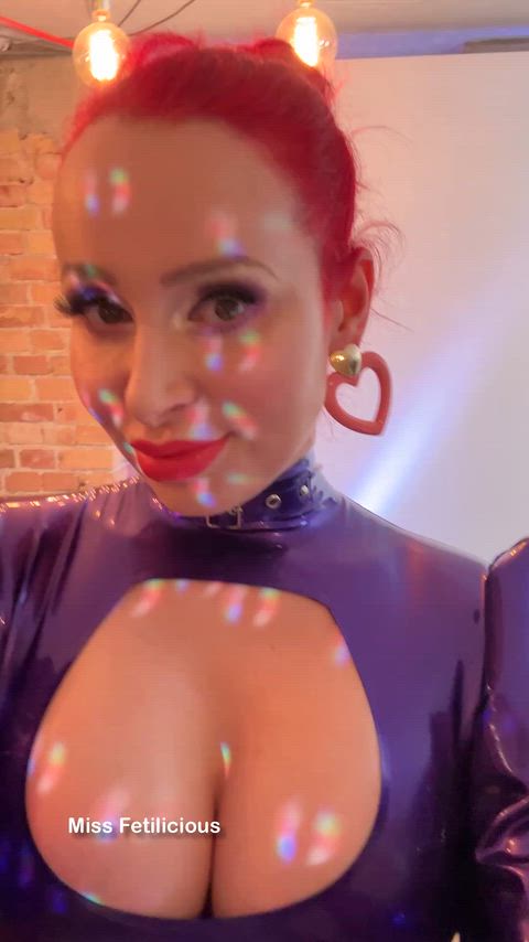 Amateur Big Tits Fetish Kinky Latex Latex Gloves OnlyFans Rubber Solo Tits Porn GIF by missfetilicious