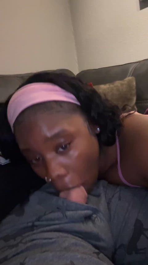 cant watch a movie without sucking his cock lol