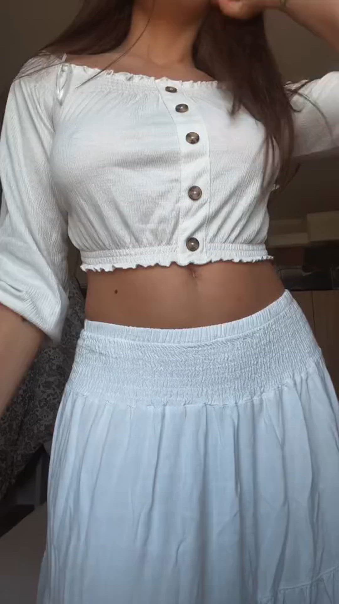 White skirt