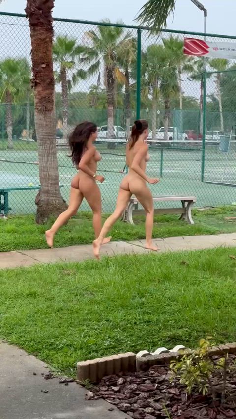 Having so much fun outdoors together