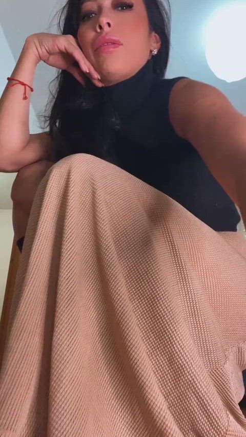No panties so I could show them off to you