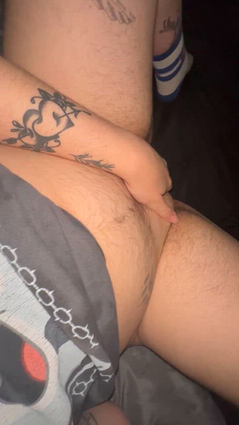 POV: getting high and teasing myself (and you 🙈) showing off my boy tits and tdick for the camera 😝 full vid of OF! 💙 thumbnail