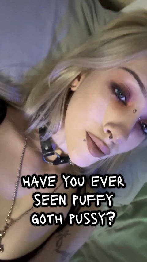 Alt Alternative Amateur Blonde Collar Collared Goth Newbie Panties Pierced Porn GIF by whitebat
