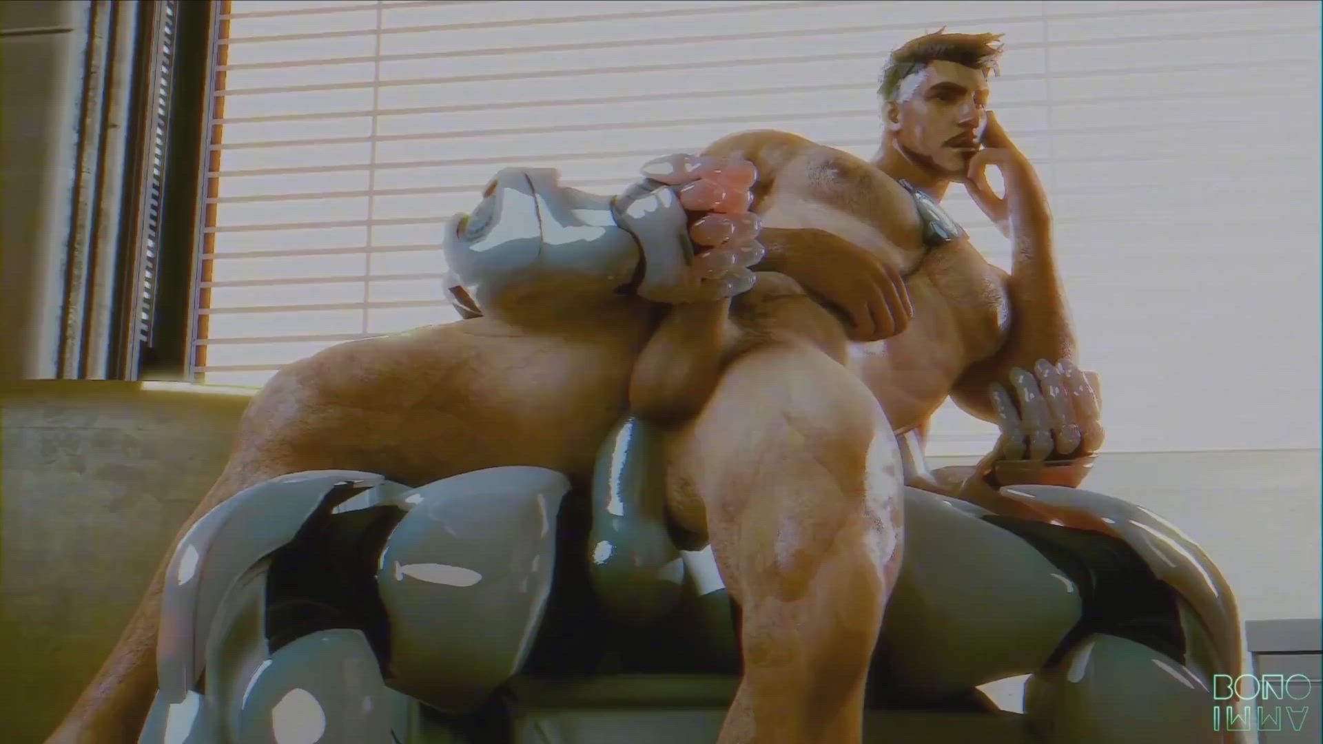 Tony and Steve have fun with Tony's new toys (BonoImma)