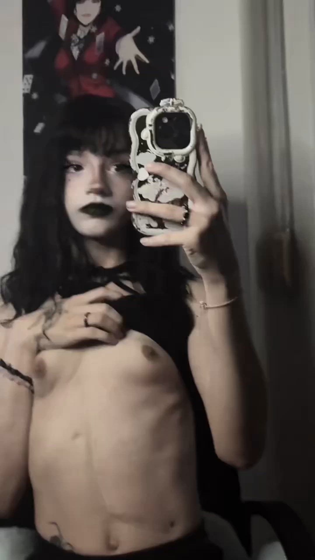 Amateur, Babe, Boobs, Cute, Goth, Homemade