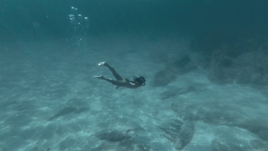 Come swim with me, the water feels even better when there’s nothing between us