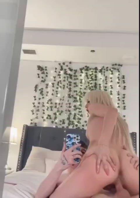 Amateur Asian BWC Big Ass Bubble Butt Cowgirl Homemade Interracial Mirror Riding Porn GIF by populardick