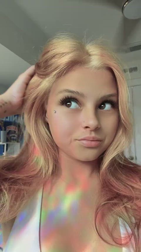 Flawless little blonde cutie teen