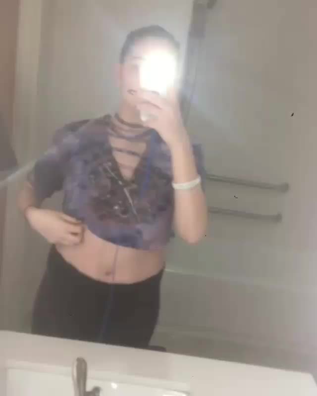 Sexy girl showing off