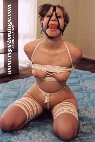 Bdsm ball gagged bondage