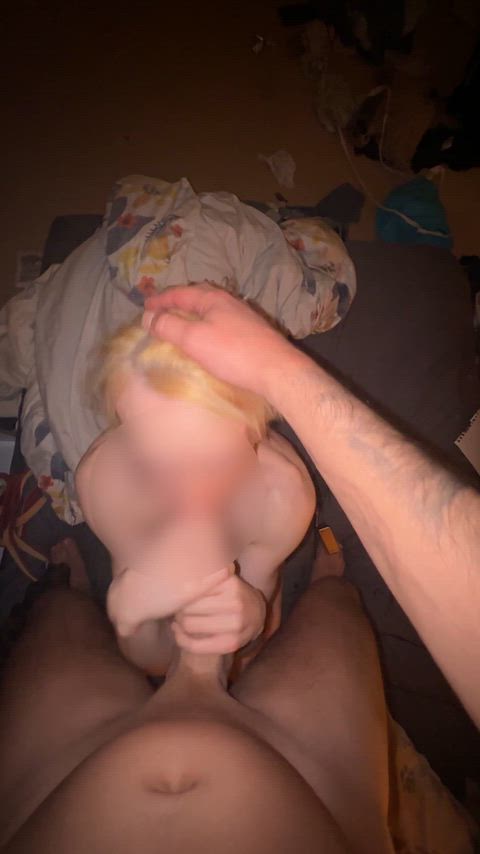 Adorable Femboy swallows his discreet daddys sperm 💦