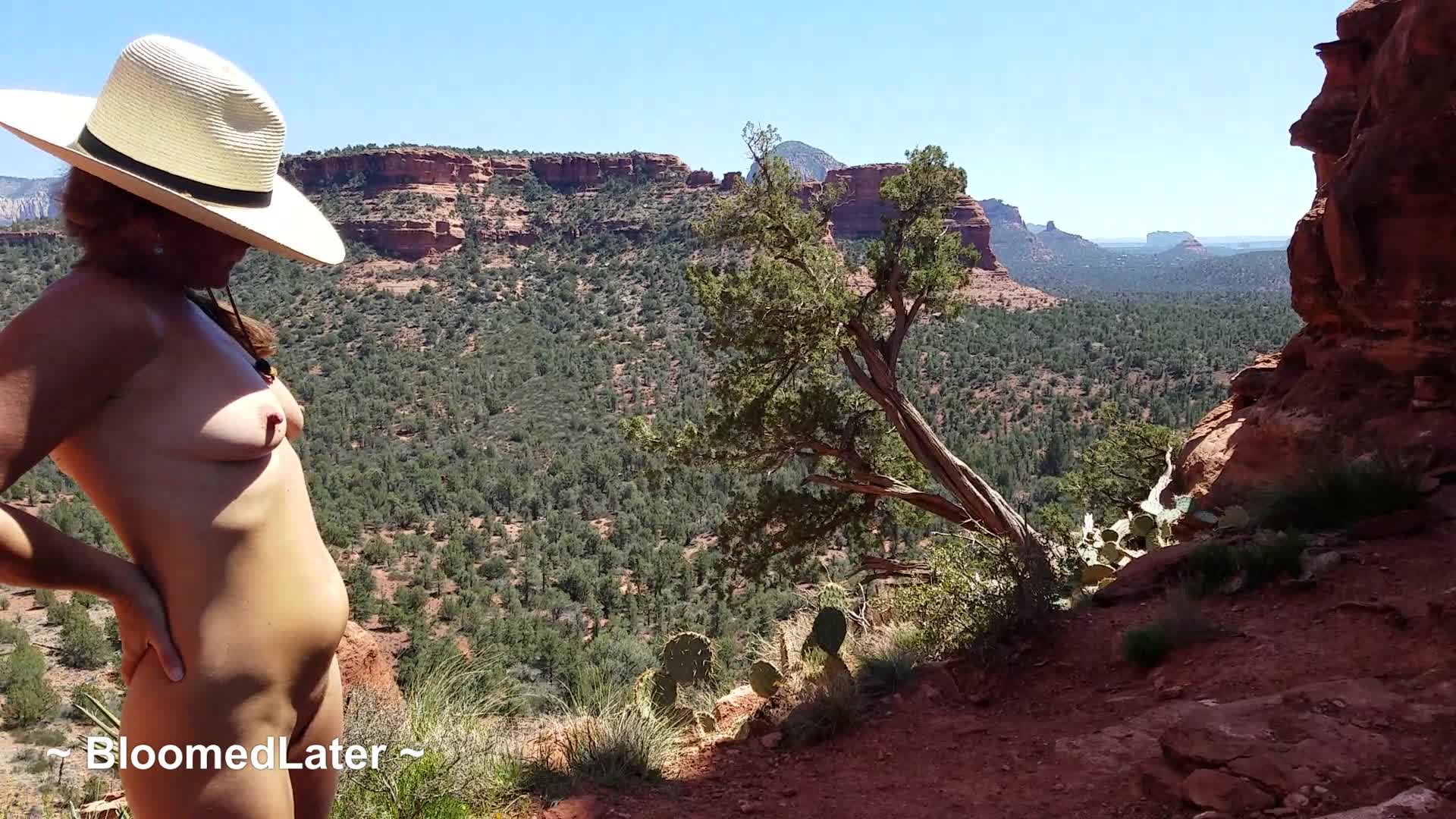 Directly behind the Kachina Woman in Boynton Canyon in Sedona, AZ 🌹