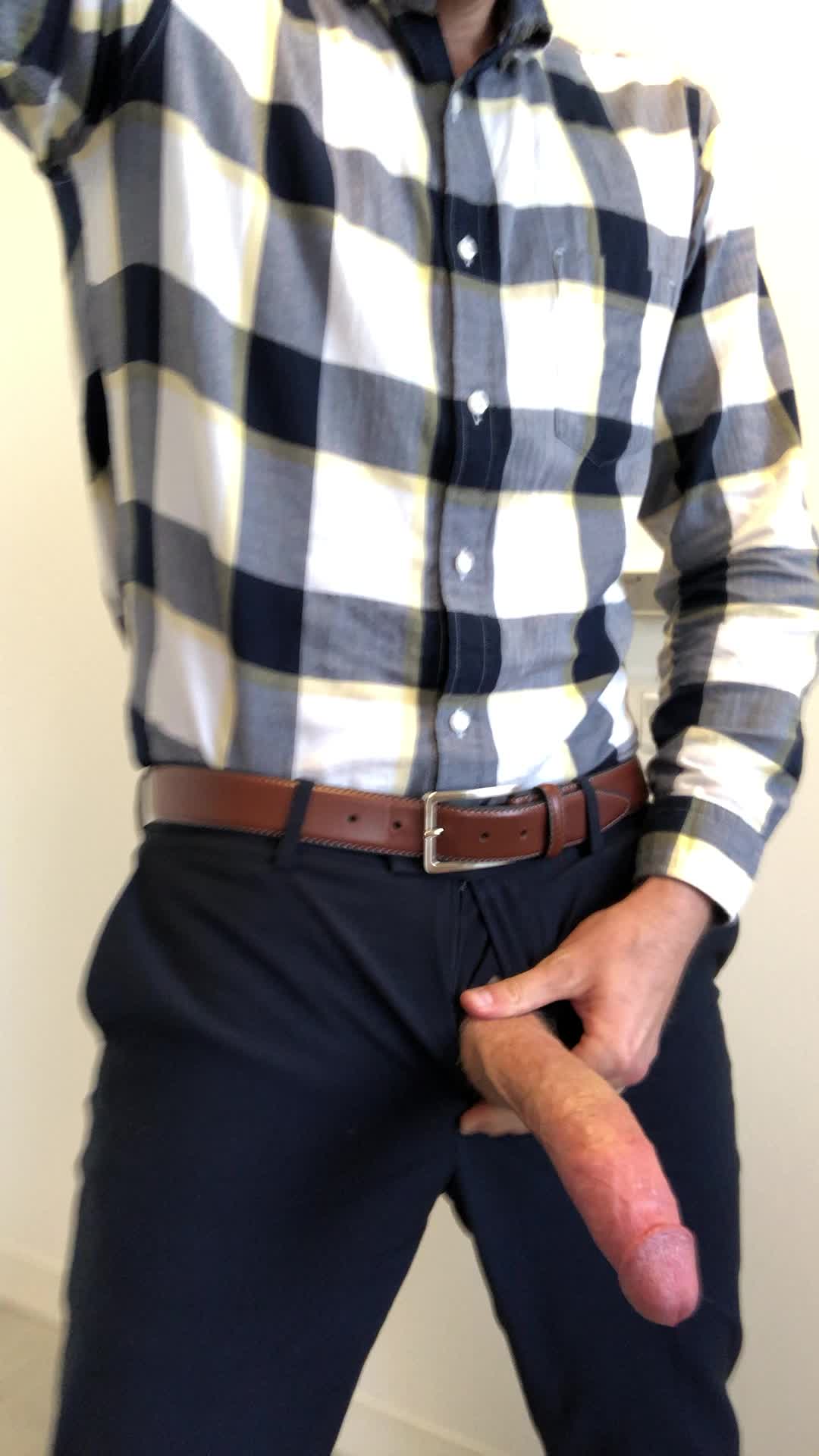 Throbbing for some stress relief in my office