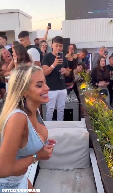 Amateur Argentinian Big Tits Bimbo Boobs Exhibitionist Festival Flashing Slut Porn GIF by duromami