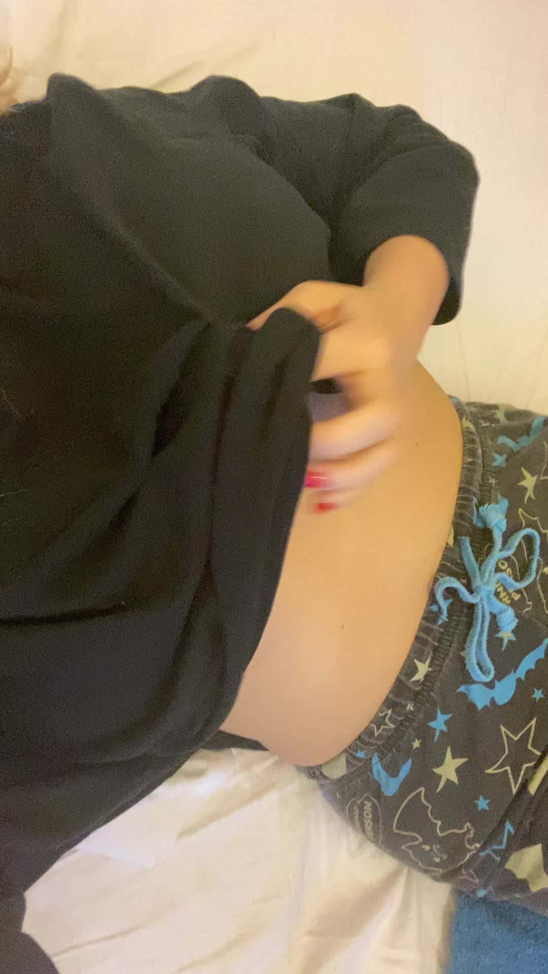 Little pierced nips on big tits reveal