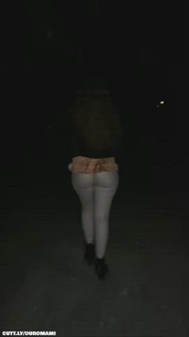 Amateur Big Ass Blowjob Cumshot Doggystyle Outdoor Public Real Couple Upskirt Porn GIF by duromami