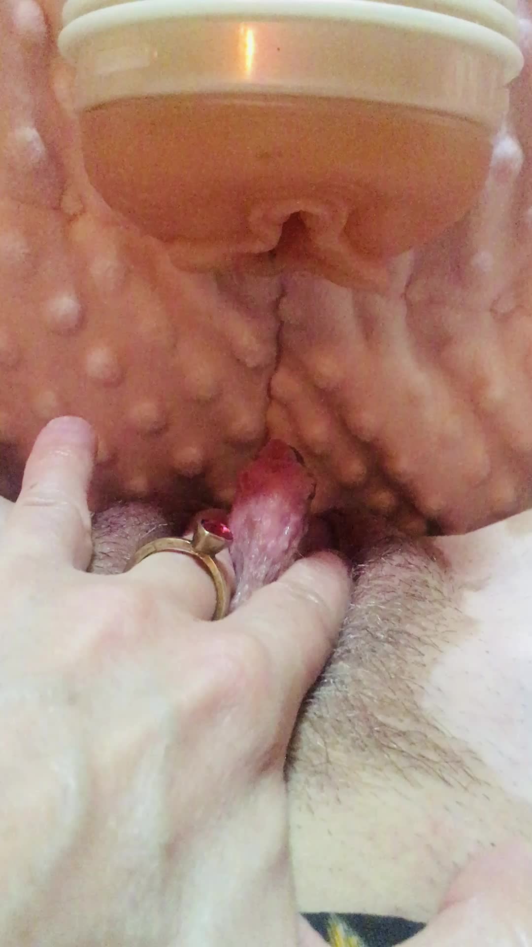 💕 First time poster here ... just me grinding my fleshlight with my growing clit 💕 I hope this is okay to post here! Welcomes appreciated! I always get shy first time posting 🌷
