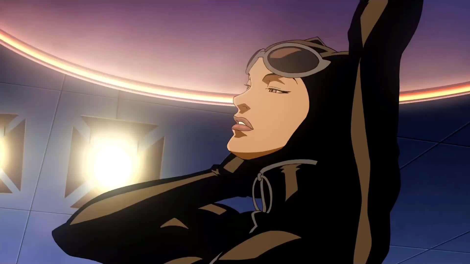 Catwoman putting on a show