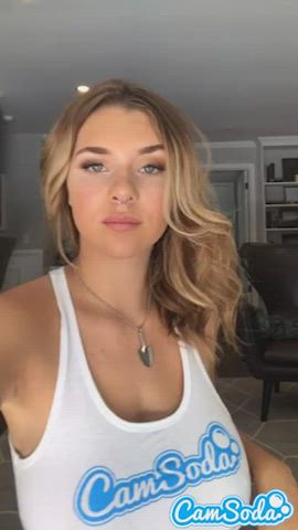 Big Tits Boobs Bouncing Tits Gabbie Carter Natural Tits Smile Teen Tits Titty Drop Porn GIF by camsoda