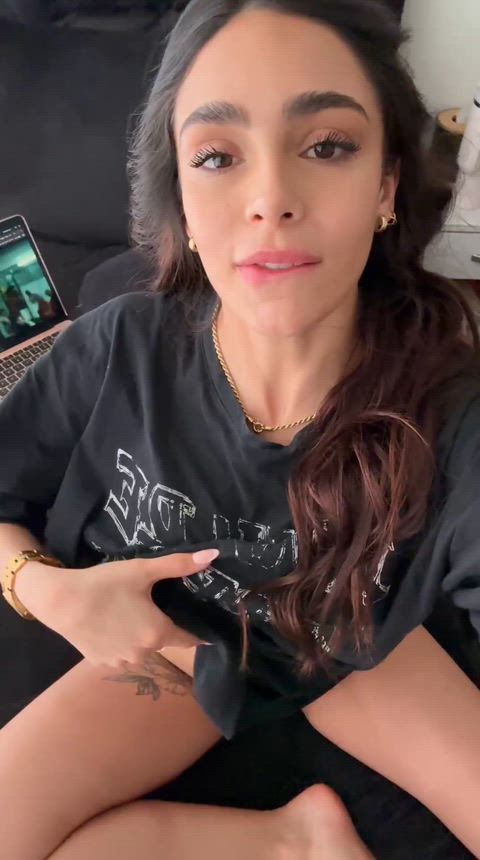 Latina college girl felt cute