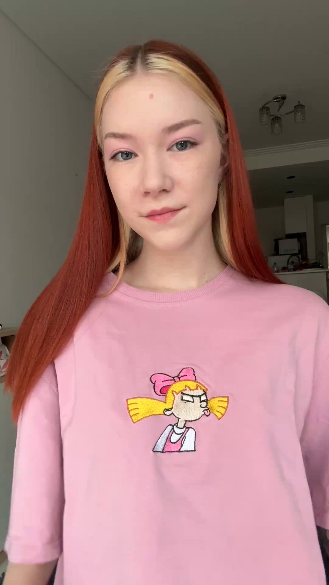 Asian, Barely Legal, Cute, Petite, Redhead, Small Tits