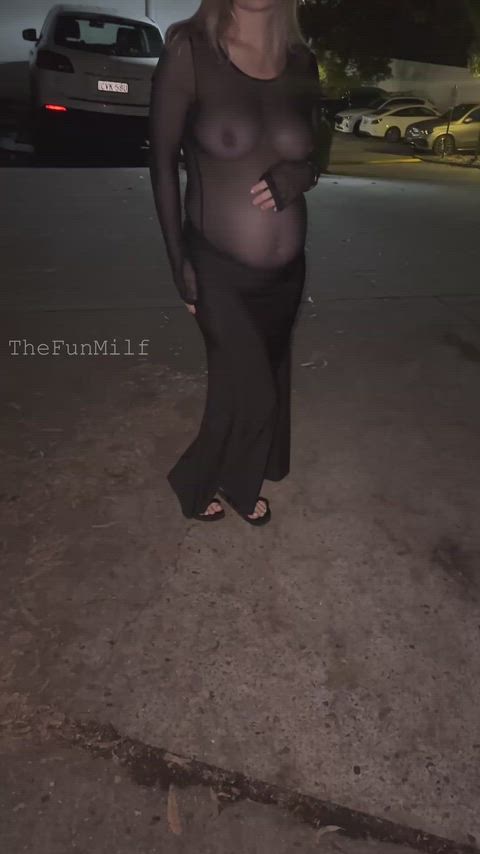 Flashing Pregnant Public Porn GIF by thefunmilf
