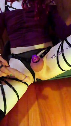 Ballbusting Chastity Femboy Femme Sissy Sissy Slut non-binary Porn GIF by kk_jade