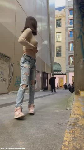 Amateur Boobs Compilation Dildo Exhibitionist Flashing Masturbating Natural Tits Public Porn GIF by duromami