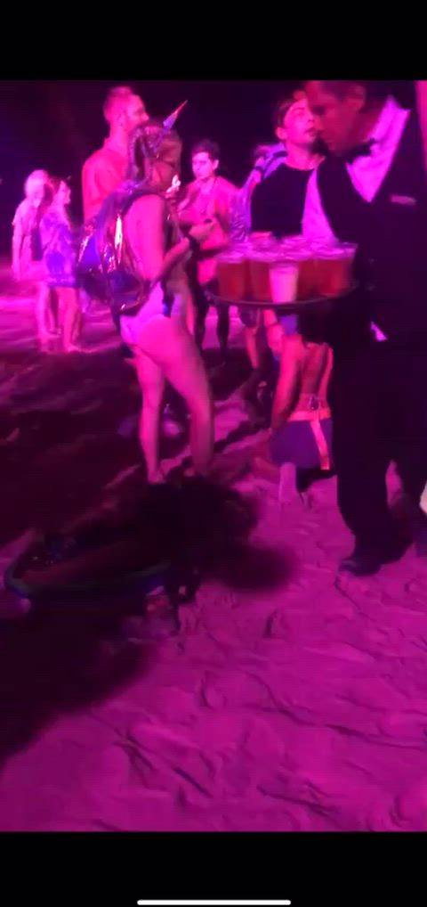 [Adriana Chechik] sucking dick at a festival .