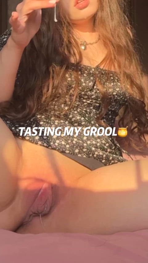 tasting my grool in my summer dress