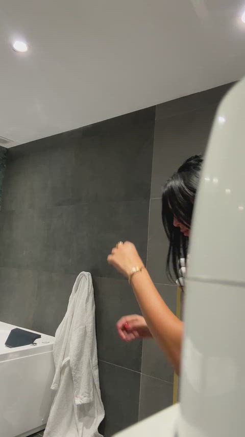 Amateur Big Ass Boobs Booty Brunette Lingerie MILF Tease Teen Wife Porn GIF by yoonalee