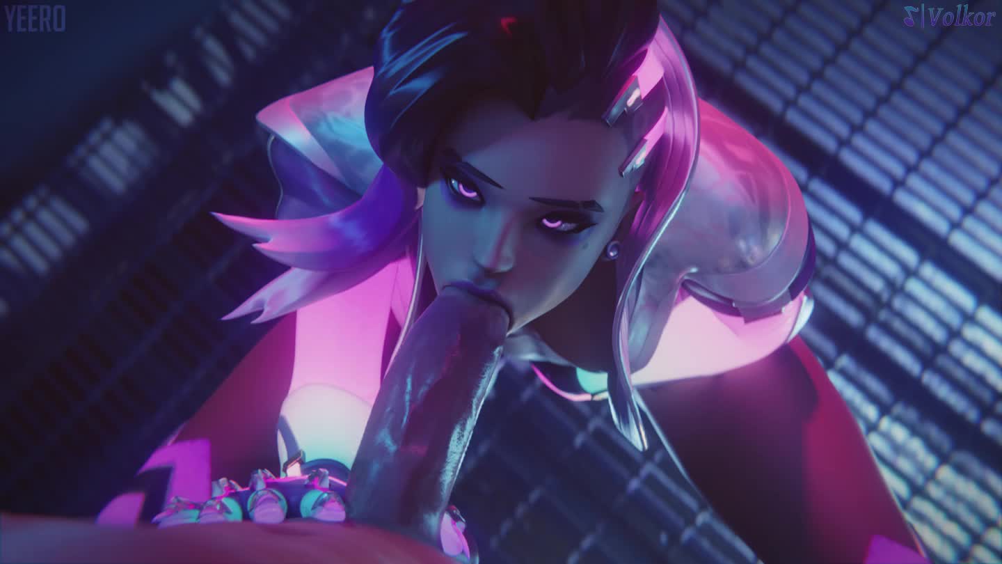 Sombra sucks the tip