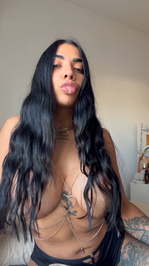 Spitting for you, where do you want me to wet you first?