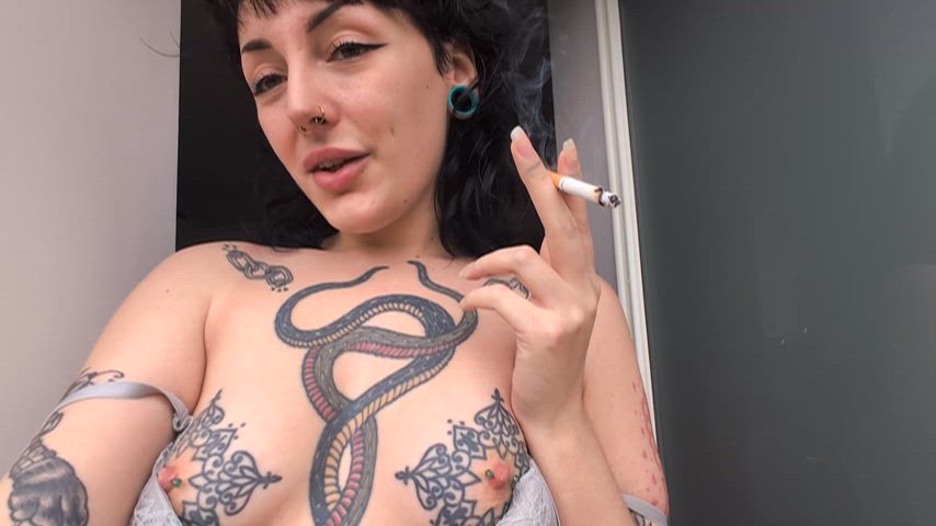 Always showing my neighbours my tits when I have my morning smoke