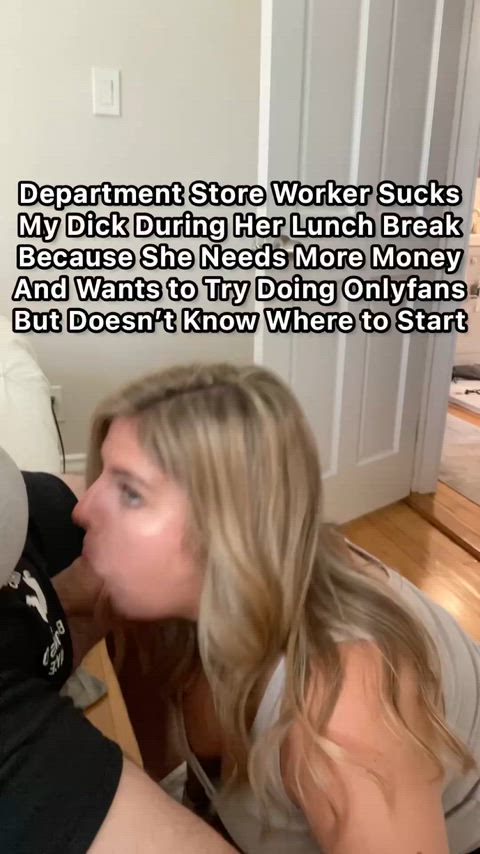 Dumb make-up counter slut