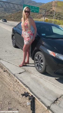 Amateur Car Dildo Exhibitionism Exhibitionist Masturbating Public Voyeur Porn GIF by duromami