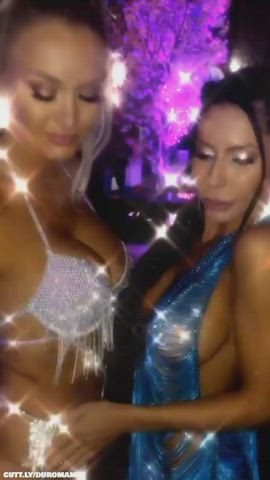 Big Tits Boobs Compilation Dancing Dress Flashing Lesbians Party Public Porn GIF by duromami